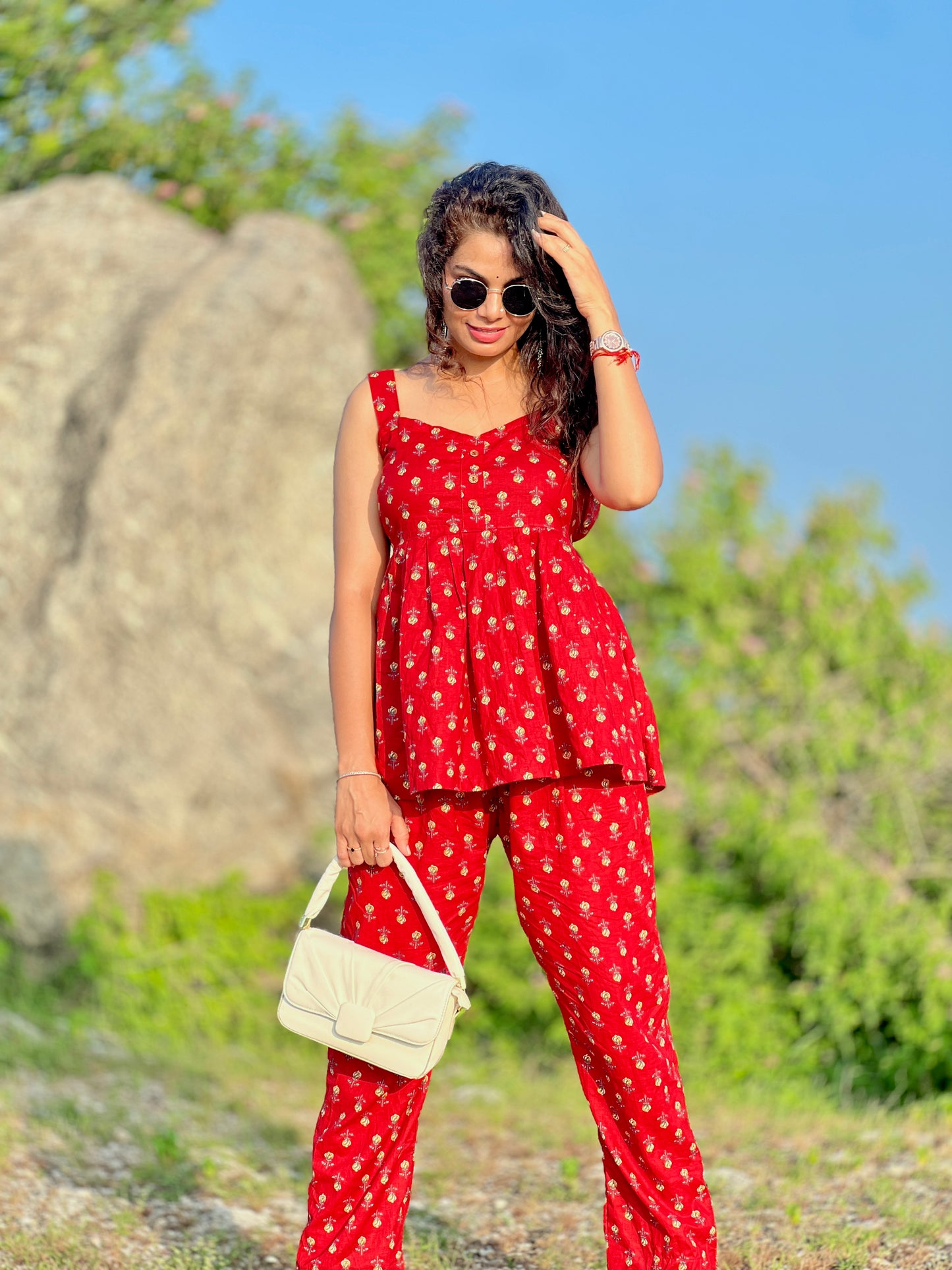Red co-ord set