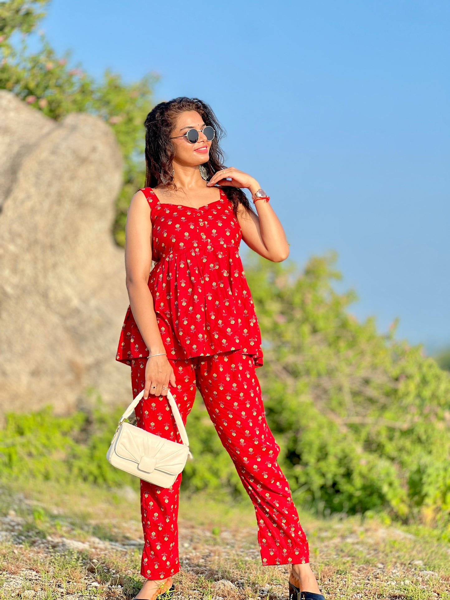 Red co-ord set