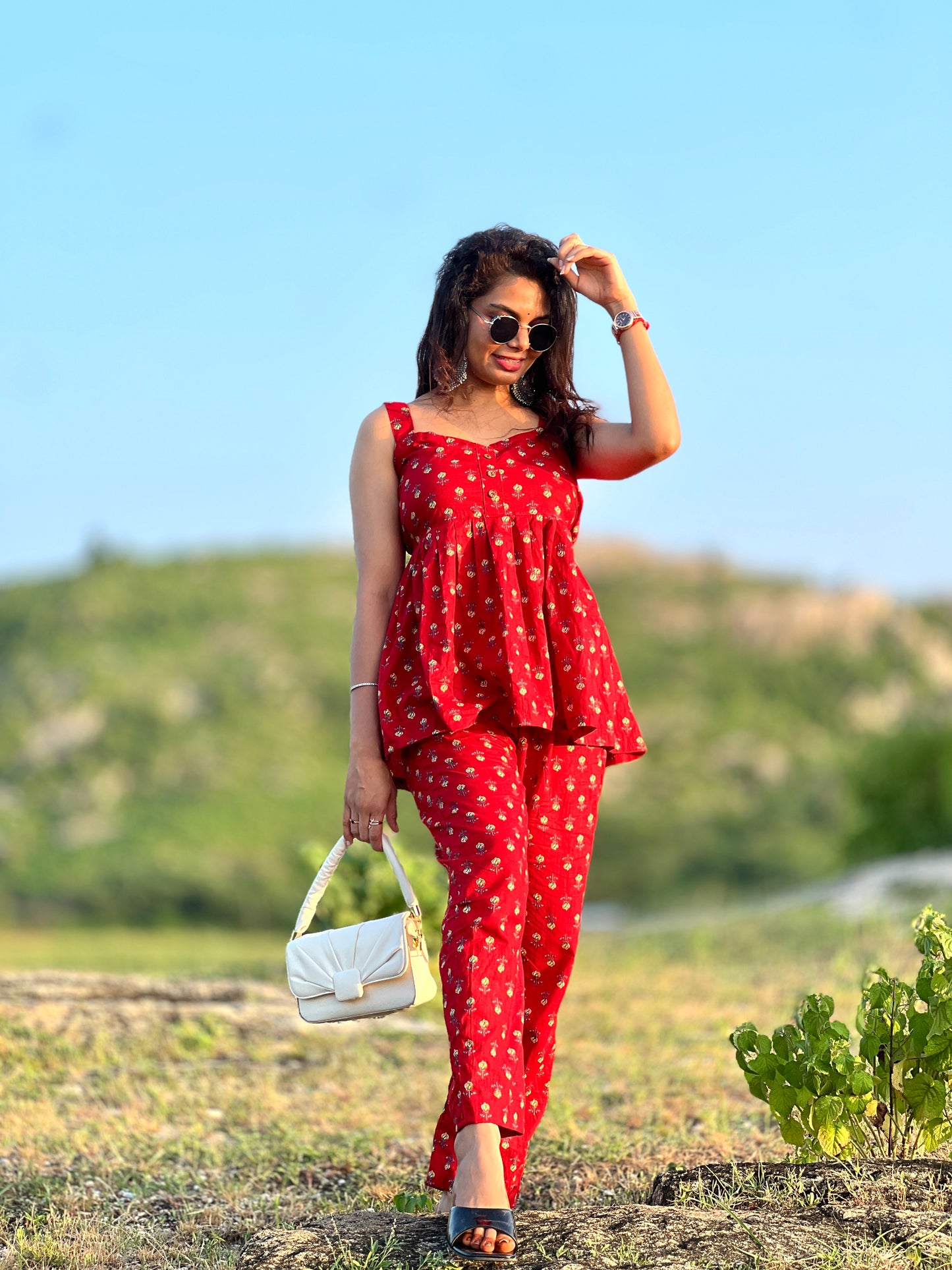 Red co-ord set