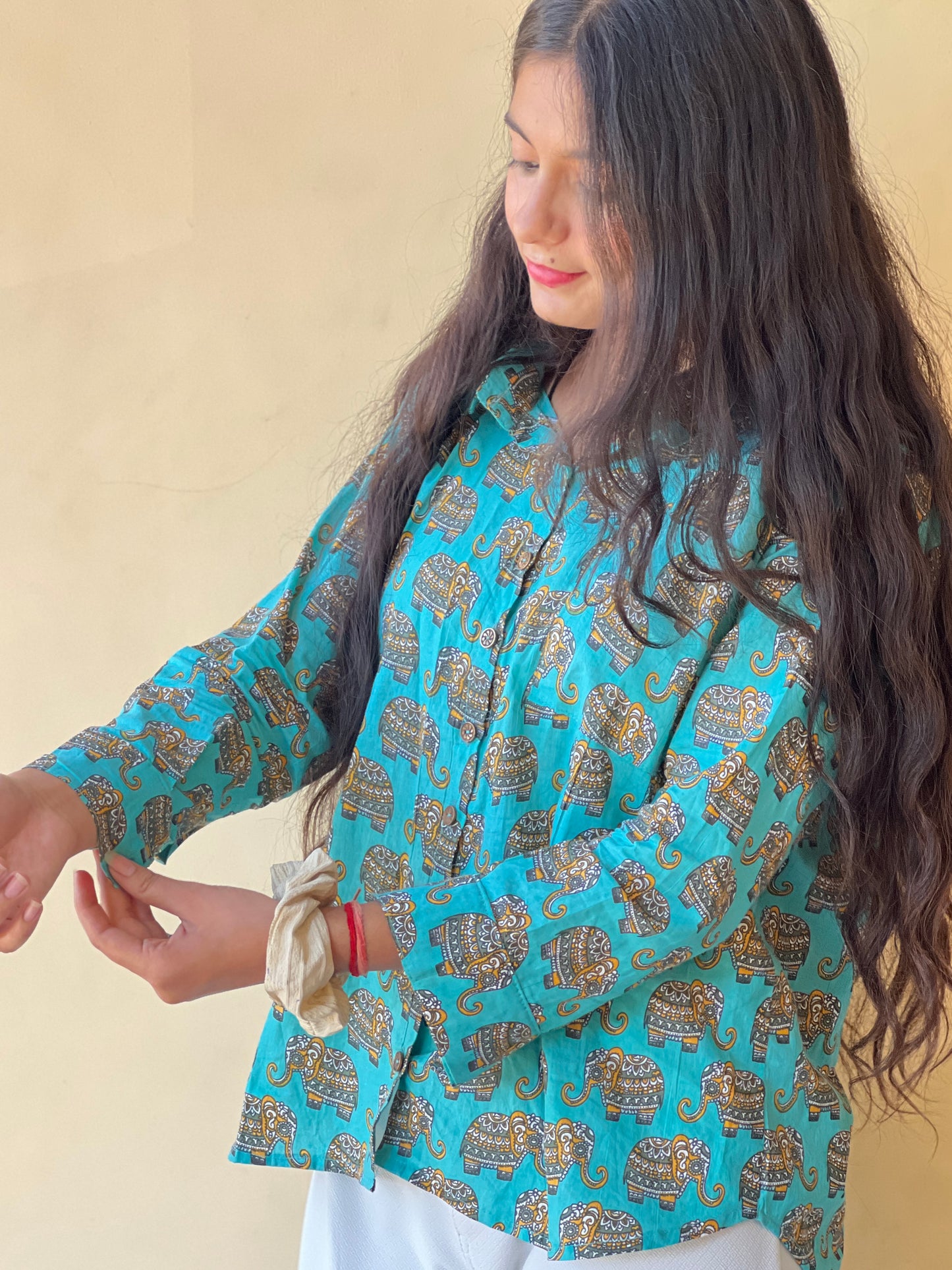 Animal Print Shirt with full sleeve