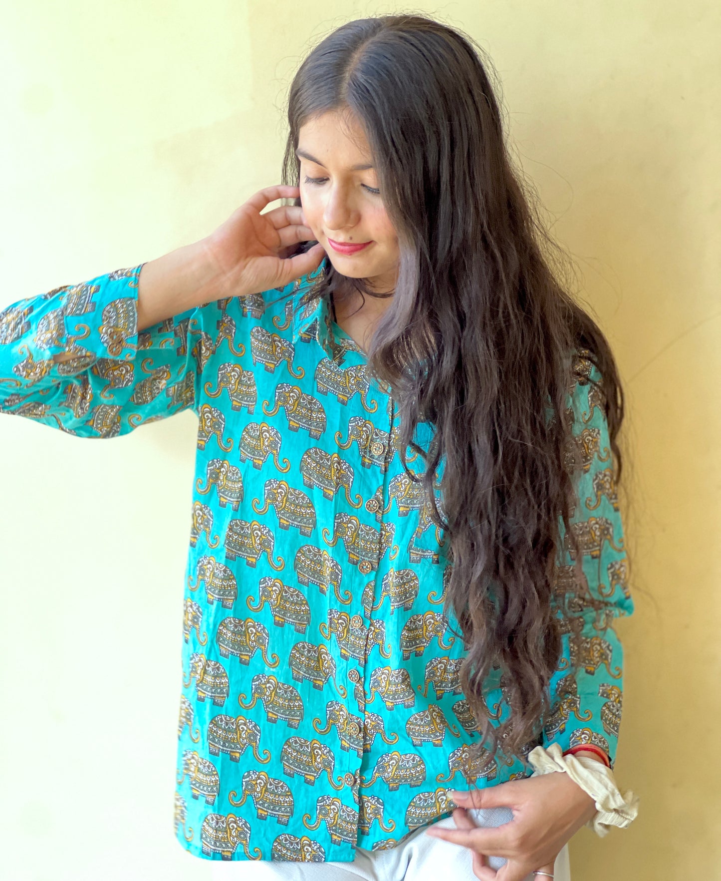 Animal Print Shirt with full sleeve