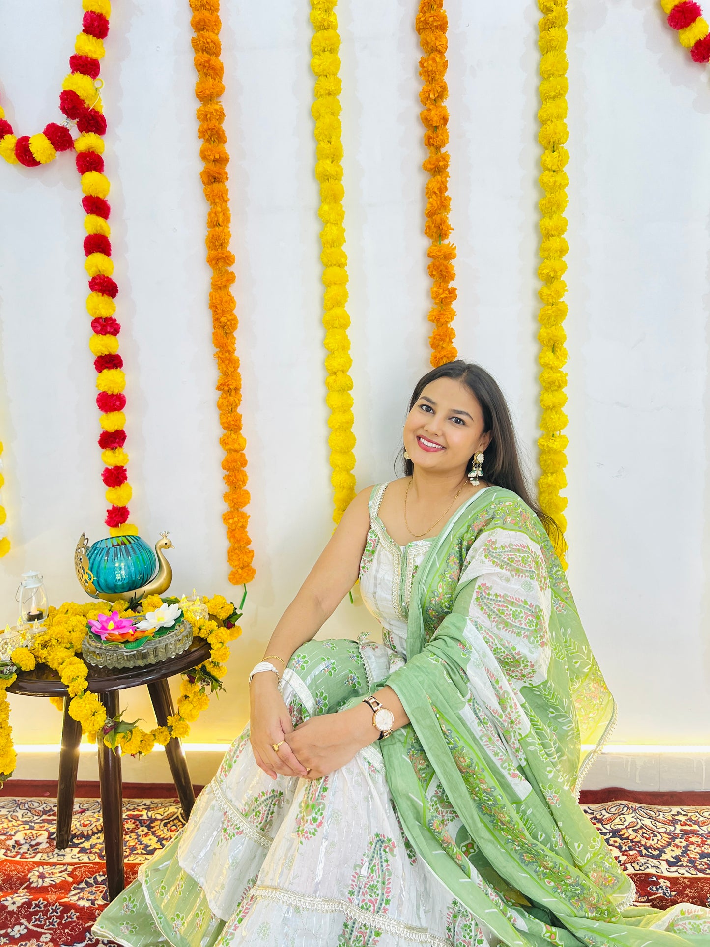 Light Green Shrara Suit